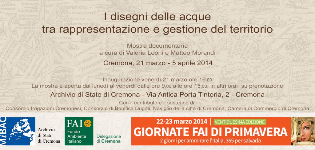 I disegni delle acque tra rappresentazione e gestione del territorio-