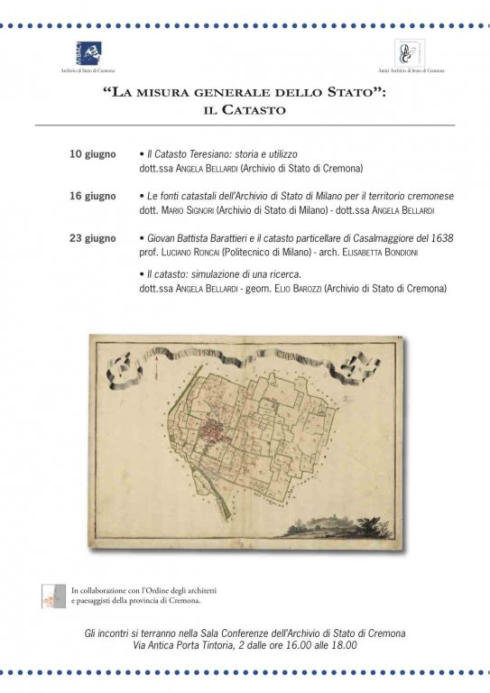 "La misura generale dello Stato": il Catasto