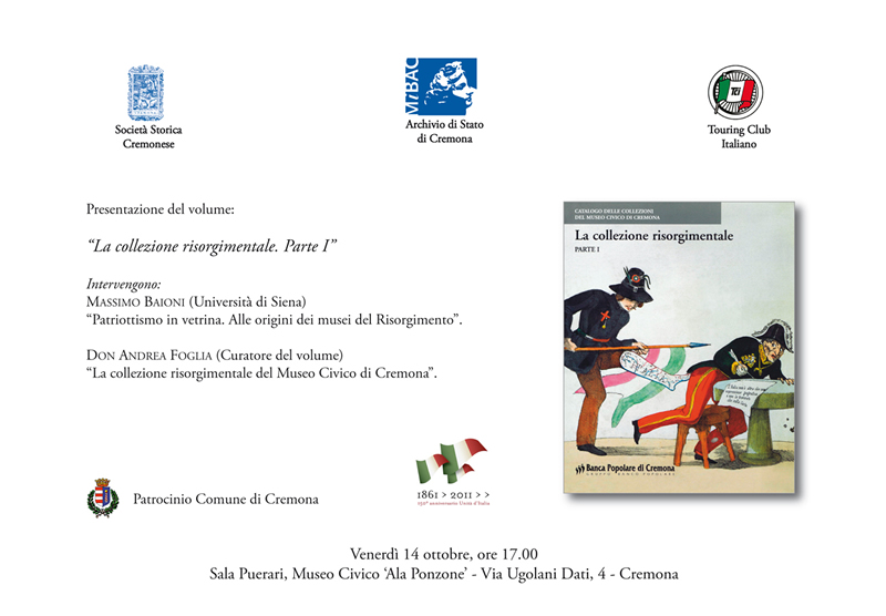 La collezione risorgimentale del Museo Ala Ponzone