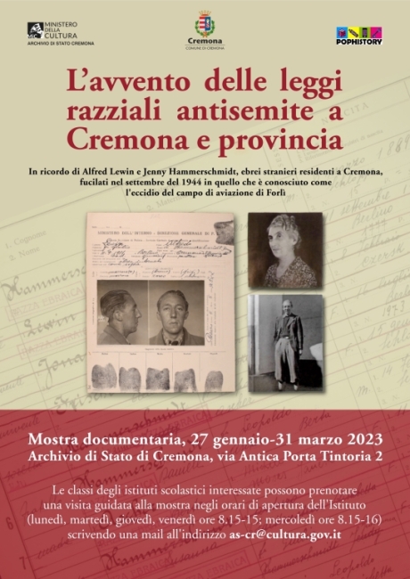 L'avvento delle leggi razziali antisemite a Cremona e provincia
